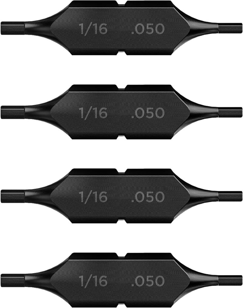 GALVANOX Hex 1/16" - 0.050" Double Sided Replacement Bits for Leatherman Multi-tools (4 Pack) - Image 1